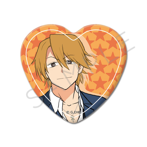 アニメ『えぶりでいホスト』 ハート型缶バッジ C (リョーイチ)[シンク