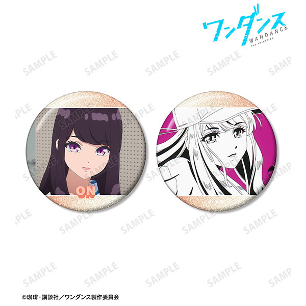 TVアニメ「ワンダンス」 宮尾恩 場面写グリッター缶バッジ2個セット
