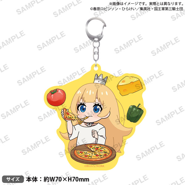 TVアニメ『姫様“拷問”の時間です』 アクリルキーホルダー “拷問”ver. 姫＆ピザ[ブシロードクリエイティブ]《発売済・在庫品》