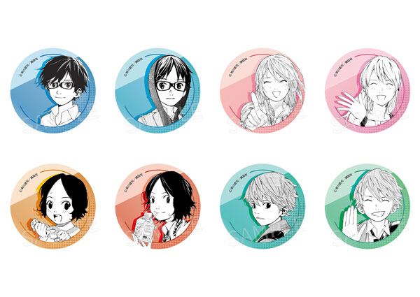 AFORCE×DRAGON HORSE 四月は君の嘘 原作 トレーディング缶バッジ 8個入りBOX[ドラゴンホース]《０１月予約》