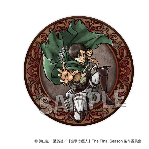 進撃の巨人 激高！！ギラギラ缶バッジ 大 エレン[PROOF]《０２月予約》