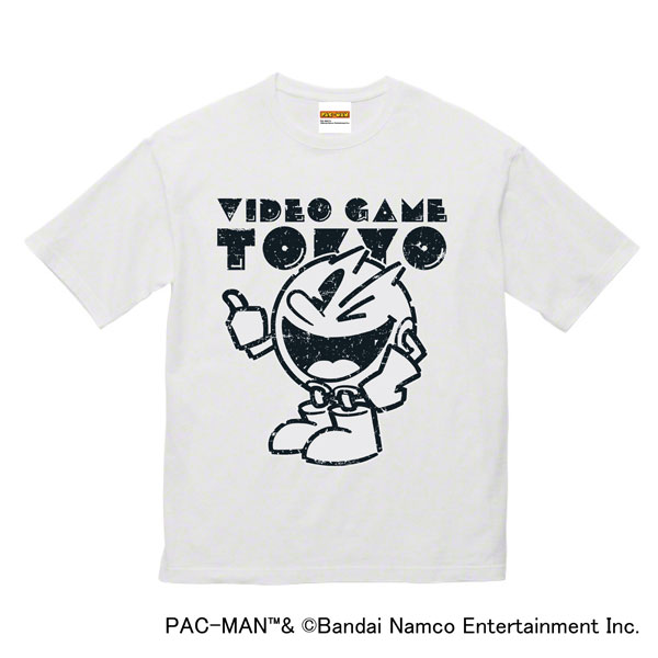 パックマン ビッグシルエットTシャツ/ホワイト[Lam]《発売済・在庫品》