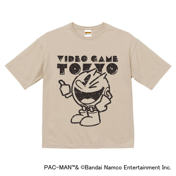 パックマン ビッグシルエットTシャツ/サンドベージュ[Lam]《発売済・在庫品》