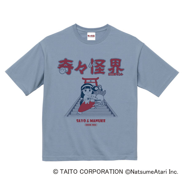 奇々怪界 ビッグシルエットTシャツ アシッドブルー[Lam]《発売済・在庫品》