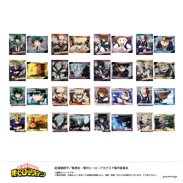僕のヒーローアカデミア フォト風メタルステッカーコレクション-ヒーローvs敵〈ヴィラン〉- 16パック入りBOX