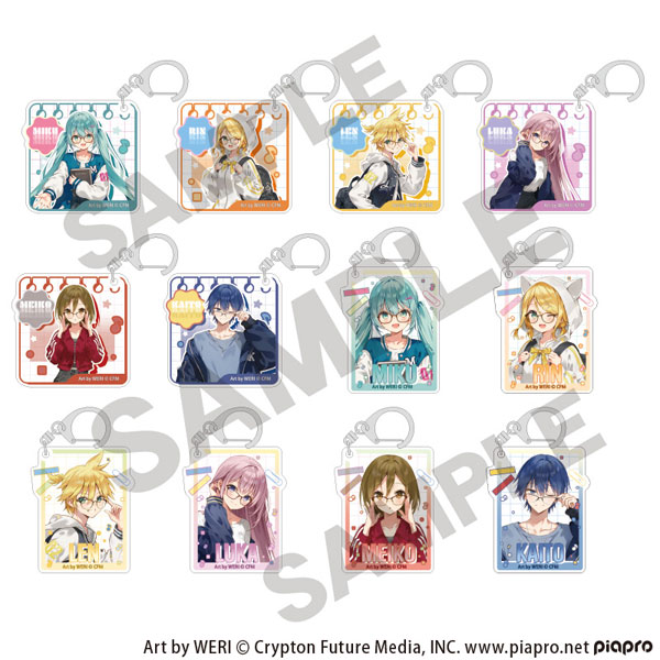 初音ミク トレーディングアクリルキーホルダー メガネスタイル 12個入りBOX[クラックス]《０３月予約》