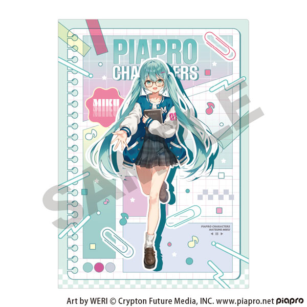 初音ミク シングルクリアファイル 初音ミク メガネスタイル[クラックス
