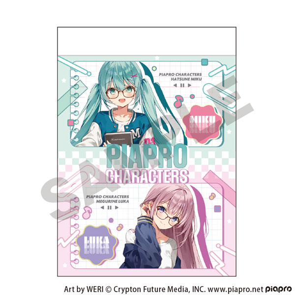 初音ミク ミニメモ 初音ミク＆巡音ルカ メガネスタイル[クラックス]《０３月予約》