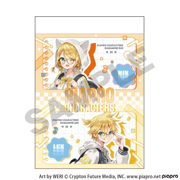 初音ミク ミニメモ 鏡音リン＆鏡音レン メガネスタイル[クラックス]《０３月予約》