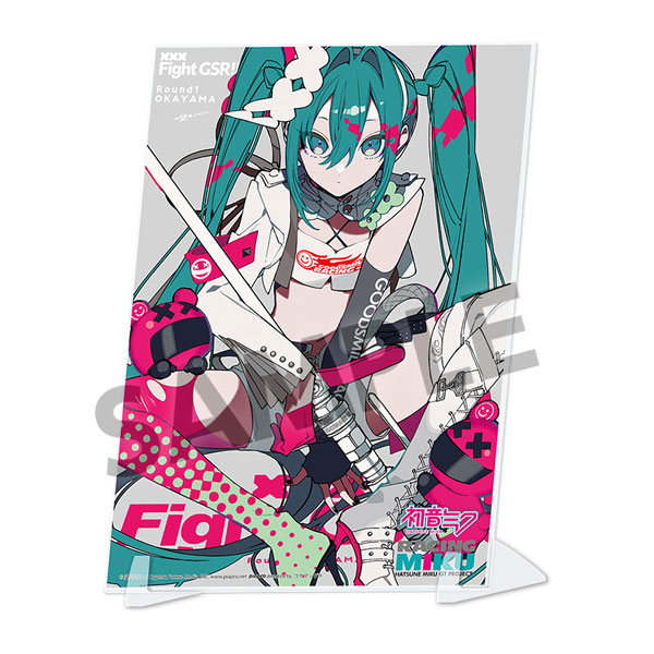 レーシングミク 2025 Rd.1 OKAYAMA Ver. ビジュアルアクリルプレート