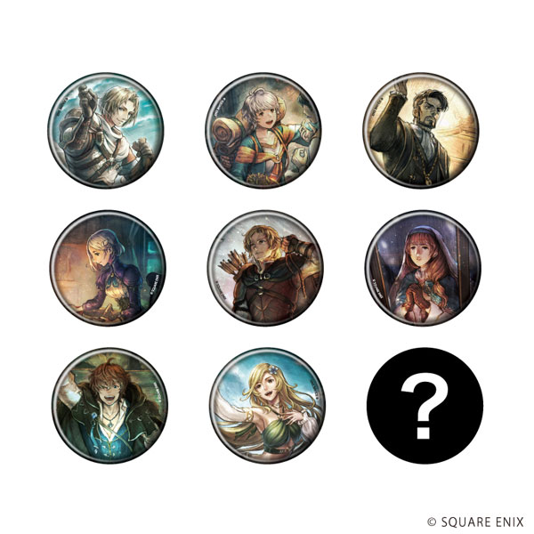 缶バッジ「OCTOPATH TRAVELER 0」01/公式イラスト 9個入りBOX