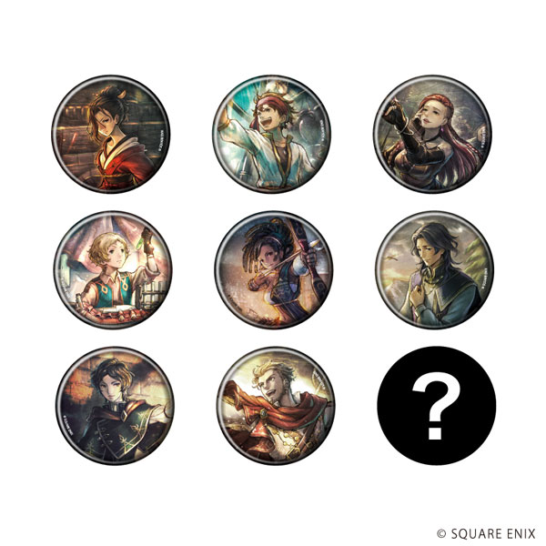 缶バッジ「OCTOPATH TRAVELER 0」02/公式イラスト 9個入りBOX