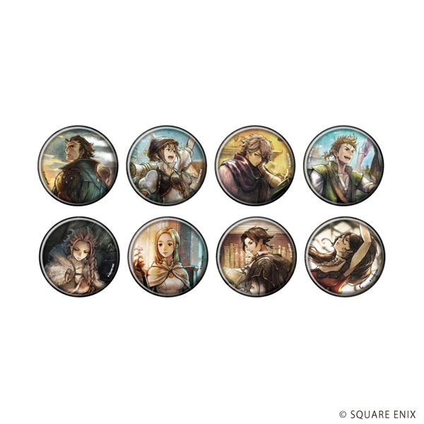 缶バッジ「OCTOPATH TRAVELER 0」04/公式イラスト 8個入りBOX