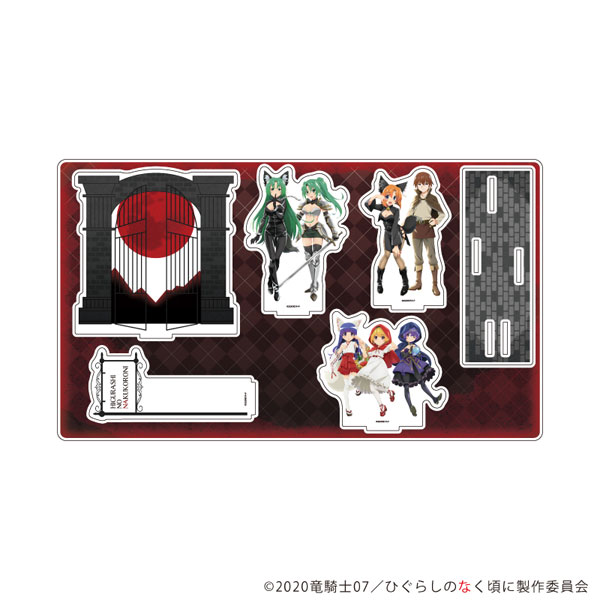 プレミアムアクリルジオラマプレート「ひぐらしのなく頃に 卒」01/集合デザイン 人狼ver.(描き下ろしイラスト)[A3]《０３月予約》