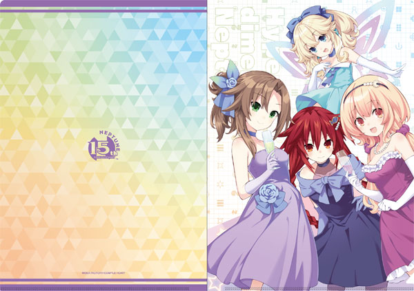 超次元ゲイム ネプテューヌ 15周年記念 描き下ろしA4クリアファイル パーティー[コンパイルハート]《０４月予約》