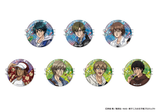 新テニスの王子様 トレーディングホログラム缶バッジ 王子様達の休日 BOX.A 7個入りBOX