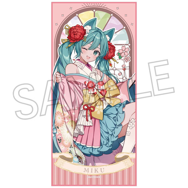 初音ミク 百鬼夜行 ～麗宴～ フェイスタオル A 猫又(ねこまた)[ツインクル]《在庫切れ》