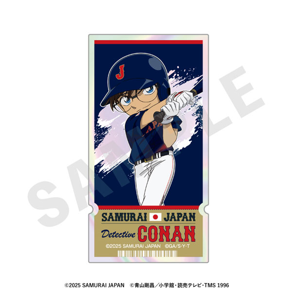 「侍ジャパン×名探偵コナン」 オーロラステッカー ビジターver.[coly]《０２月予約》