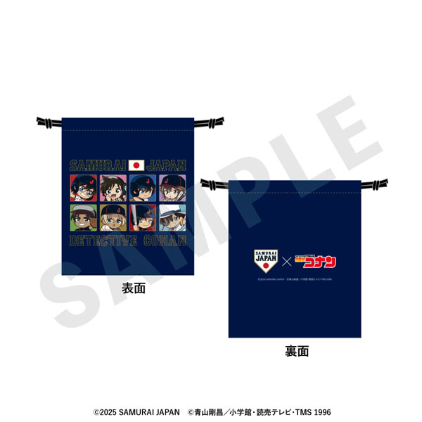 「侍ジャパン×名探偵コナン」 ミニキャラ 巾着[coly]《０２月予約》