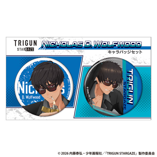 TRIGUN STARGAZE キャラバッジセット ニコラス・D・ウルフウッド