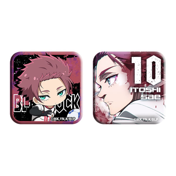 ブルーロック 「糸師冴」スクエア缶バッジセット[アクセルグラフィック