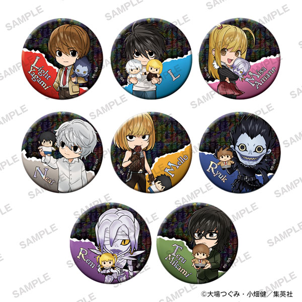 DEATH NOTE きらきら缶バッジコレクション ぬいぐるみといっしょver. 8