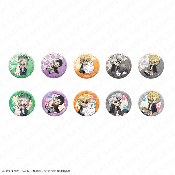 Dr.STONE トレーディング缶バッジ with Dogs みに ver. 10個入りBOX
