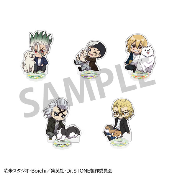 Dr.STONE トレーディングアクリルスタンド with Dogs みに ver. 5個
