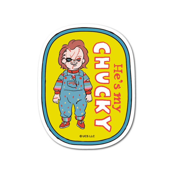 CP-013 チャッキー ダイカットビニールステッカー He's my CHUCKY