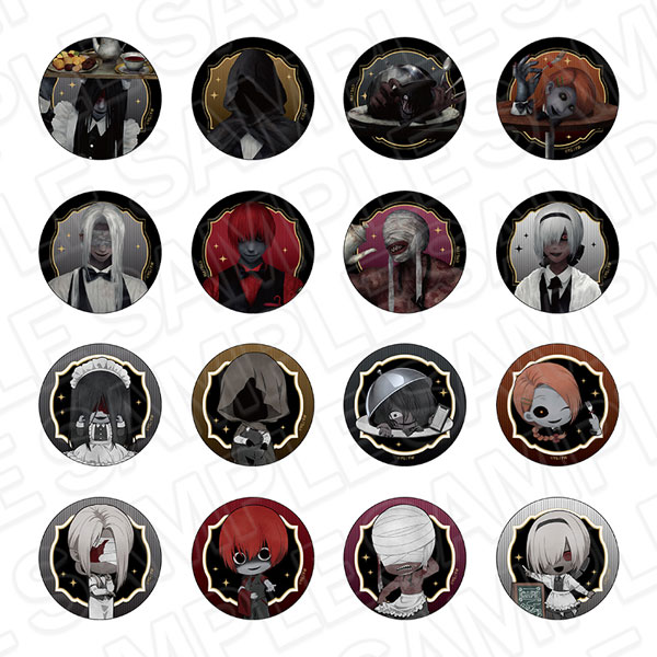 文字化化 カンバッジ(ランダム) ウェイター ver. 16個入りセット