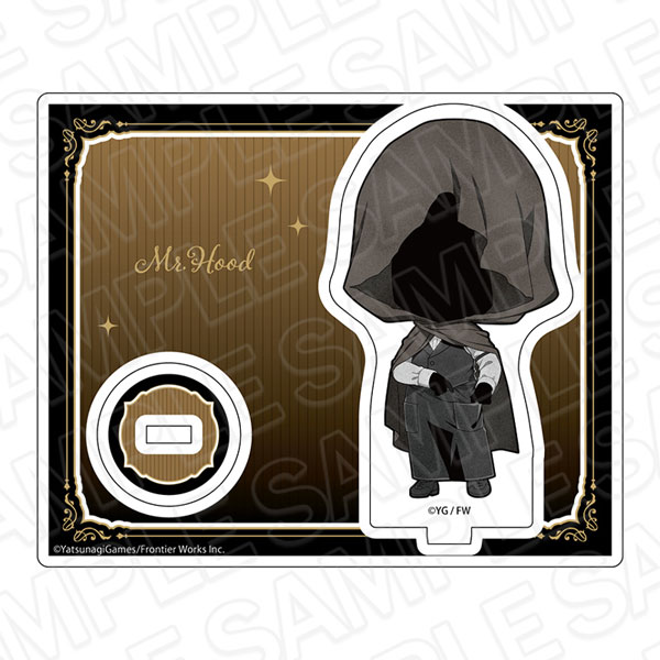 文字化化 アクリルスタンド フードの男 ウェイター デフォルメ ver