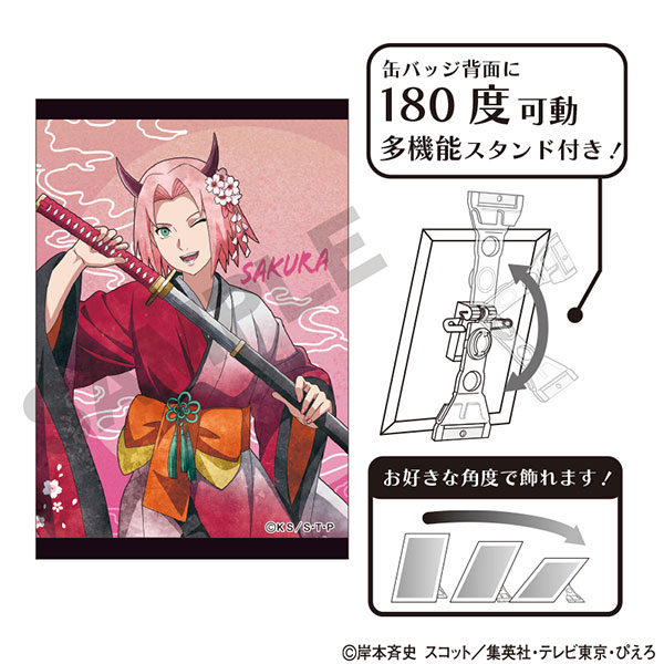 NARUTO-ナルト- 疾風伝 アート缶バッジ 春野サクラ 鬼 ニュアンス