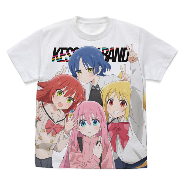 アニメ「ぼっち・ざ・ろっく！」 結束バンド フルグラフィックTシャツ/WHITE-S[コスパ]《０４月予約》
