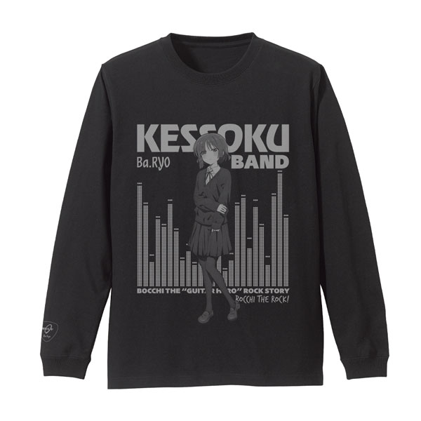 アニメ「ぼっち・ざ・ろっく！」 山田リョウ 袖リブロングスリーブTシャツ/BLACK-L（再販）[コスパ]《０７月予約》