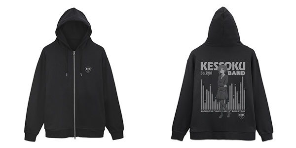 アニメ「ぼっち・ざ・ろっく！」 山田リョウ ジップパーカー/BLACK-XL（再販）[コスパ]《０７月予約》