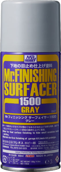 Mr.フィニッシングサーフェイサー1500(グレー)（再販）[GSIクレオス]《発売済・在庫品》