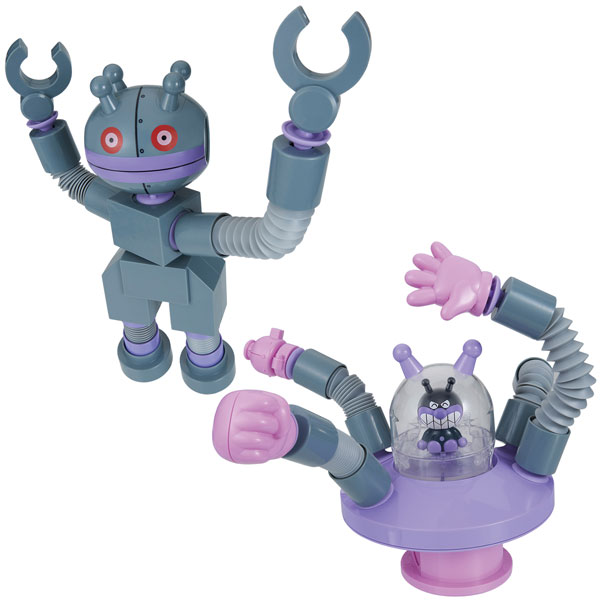 それいけ！アンパンマン まげて！のばして！くっつけて！くねくねチューブメカシリーズ バイキンUFOとだだんだん DXセット[バンダイ]《発売済・在庫品》