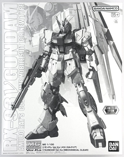 中古】(本体A-/箱B)MG 1/100 νガンダム Ver.Ka [メカニカルクリア