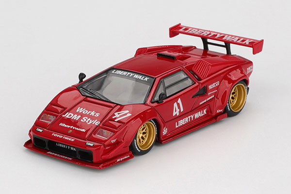 1/64 ランボルギーニ カウンタック LB-WORKS レッド(左ハンドル)[MINI GT]《発売済・在庫品》