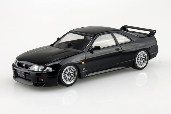 楽プラ スナップキット No.21CU-BK ニッサン R33スカイラインGT-R カスタムホイール(ブラック) プラモデル[アオシマ]《発売済・在庫品》