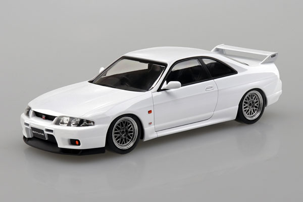 楽プラ スナップキット No.21CU-WE ニッサン R33スカイラインGT-R カスタムホイール(ホワイト) プラモデル[アオシマ]《発売済・在庫品》