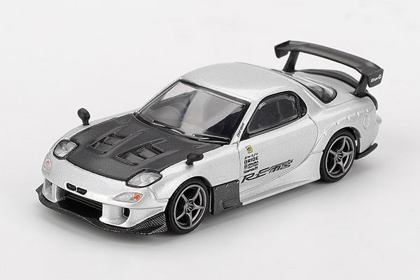 1/64 マツダ RX-7 RE雨宮 シルバーメタリック(右ハンドル)[MINI GT]《発売済・在庫品》