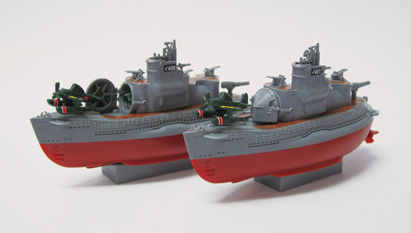 ちび丸艦隊シリーズ No.17 EX-1 ちび丸艦隊 伊400型潜水艦 2隻セット 特別仕様(エッチングパーツ＆木甲板シール付き)[フジミ模型]《０１月予約》