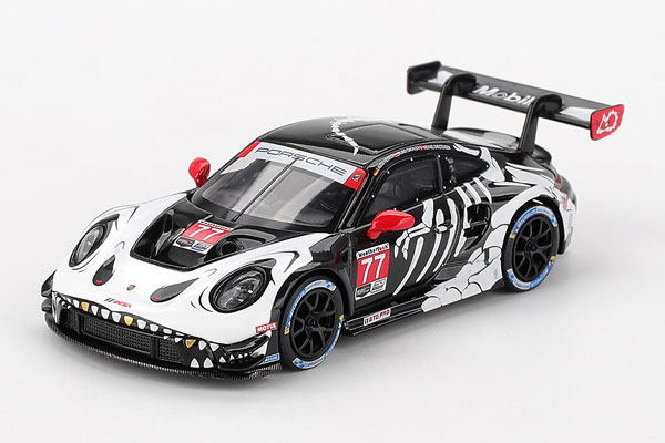 1/64 ポルシェ 911 GT3 R IMSA プチ・ル・マン 2025 #77 AO Racing(左