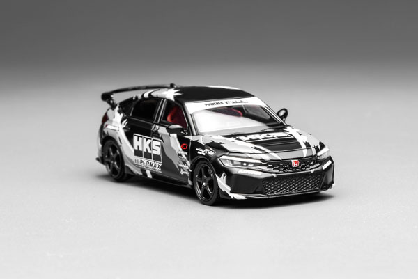 1/64 ホンダFL5 J’SRacing風 エアロキット関村改 完成品 1/64 ホンダ シビック タイプR (FL5) HKS Livery マットブラック