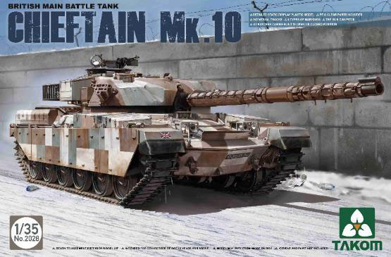1/35 イギリス主力戦車 チーフテン Mk.10 プラモデル（再販）[TAKOM