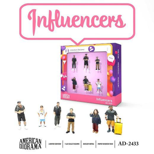 1/64 フィギュア インフルエンサーズ 6個セット[アメリカン・ジオラマ