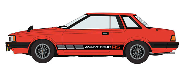 1/24 ニッサン シルビア (S110) 後期型 HT DOHC RS (1982) プラモデル