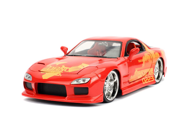 1/24 F＆F マツダ RX-7 オレンジ (オレンジ・ジュリウス)（再販）[Jada Toys]《１１月予約》