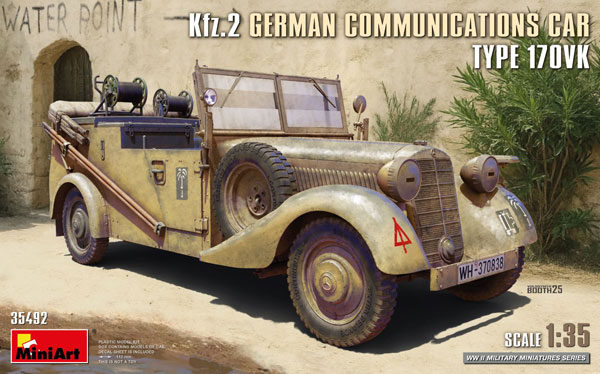 1/35 Kfz.2 ドイツ軍通信車 170VK型 プラモデル[ミニアート]《０４月予約》